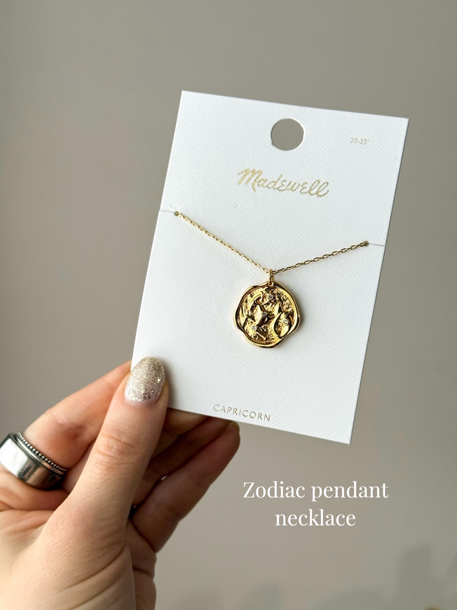 Got my Capricorn necklace for Capricorn season all ready! Zodiac necklaces at Madewell 

#LTKFindsUnder50