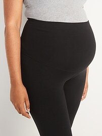 Maternity Rollover-Waist PowerChill 7/8-Length Leggings | Old Navy (US)