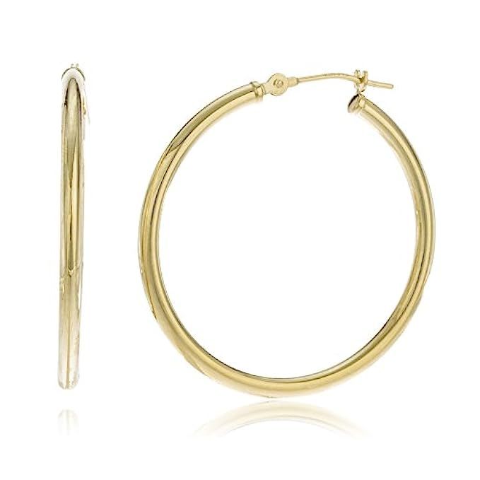 14k Gold 2mm Basic Pincatch Hoop Earrings (8K-JSQF-W369) | Amazon (US)
