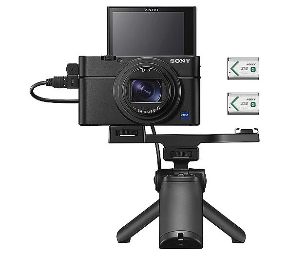 Sony Cyber-Shot RX100 VII Camera w/ Shooting Gr ip Kit Bundle | QVC