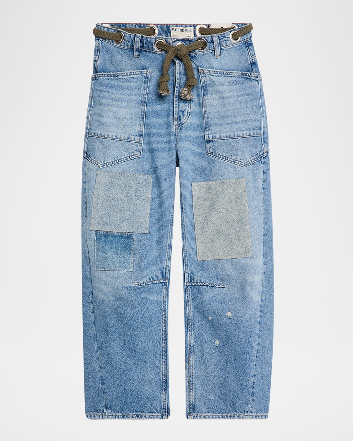 We The Free Moxie Pull-On Barrel Jeans | Neiman Marcus