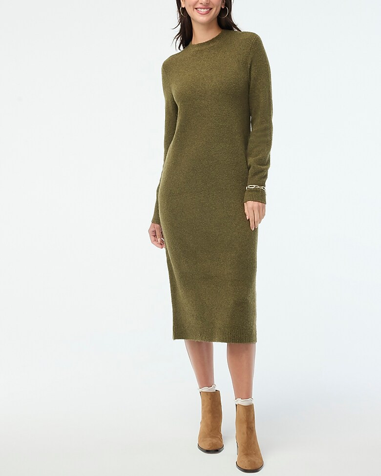 Midi sweater-dress in extra-soft yarn | J.Crew Factory