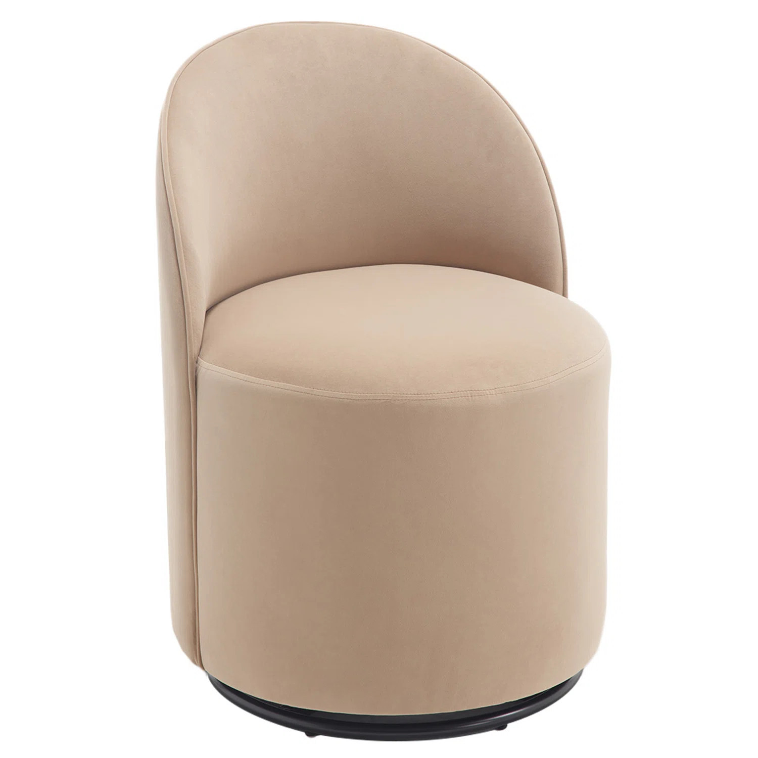 Swivel Upholstered Dining Chair With Backrest, 360 Degree Swivel Side Chair For Dining Room, Balc... | Wayfair North America