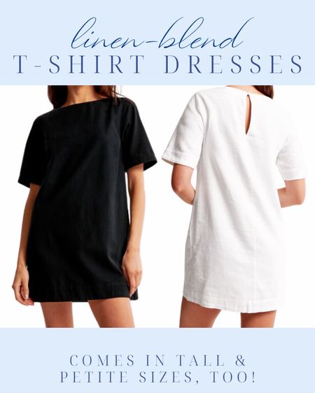 linen blend t shirt dresses, perfect to throw on casually or dress up for going out | summer whites | women’s dresses | spring style | summer style | block color dress | pink | blue | pastels | church dress | trendy | stylish | cutout dress | cotton | puff sleeve | midi dress | maxi dress | classic style | preppy style | white | black | 

#LTKBeauty #LTKSaleAlert #LTKStyleTip