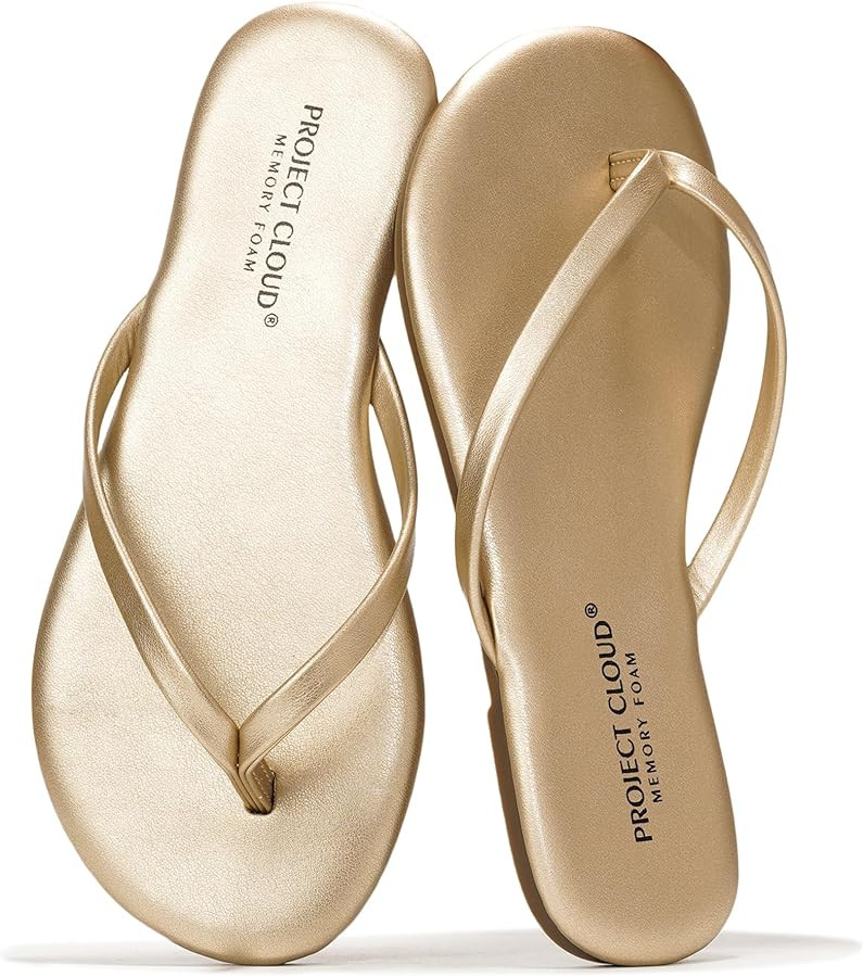 Project Cloud Kids Sandals For Girls Footwear with Memory Foam Insole Kids Flip Flops - Lightweig... | Amazon (US)