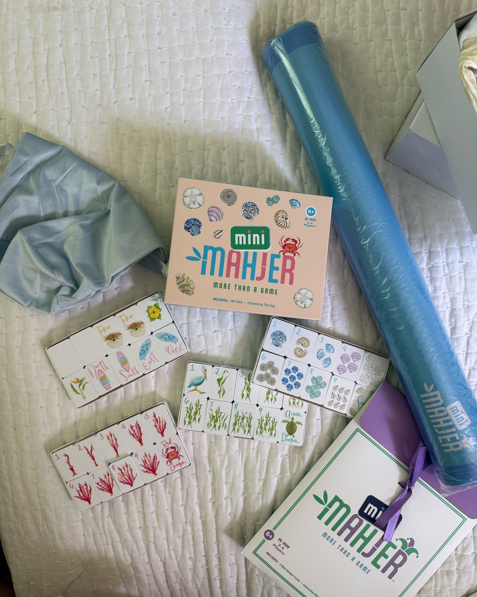 Finally found the perfect travel mahjong set 🤍✈️🌴 These mini mahjong tiles are lightweight but still feel like real tiles (not flimsy cards!), making them perfect for beach trips, Hawaii vacations, girls’ trips, pool days, or tossing in your carry-on. The coastal beach theme is adorable, and I’m obsessed with the mini learning cards that make it so much easier to teach kids or beginners—while still working alongside the American Mahjong 2026 card when you’re ready. If you’ve been looking for a portable mahjong set that doesn’t sacrifice quality, this is it. 🐚💙

#TravelMahjong #AmericanMahjong #MiniMahjong #MahjongTravelSet #BeachVacation #GirlsTripEssentials #CarryOnEssentials #MahjongLife #BeachStyle #TropicalVacation #MahjongBeginner #FamilyTravel #TravelGames #VacationMustHaves #LTKFinds