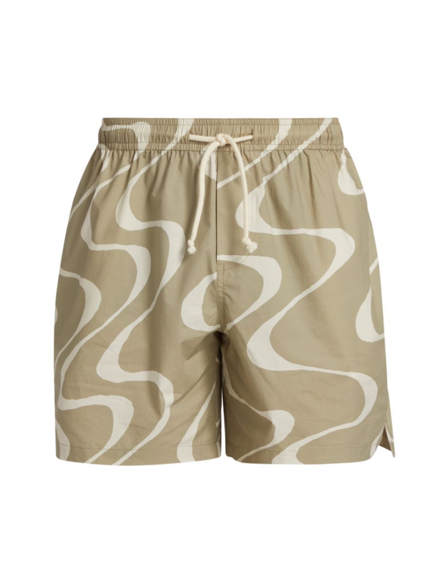 Abstract Wave Graphic Shorts | Saks Fifth Avenue