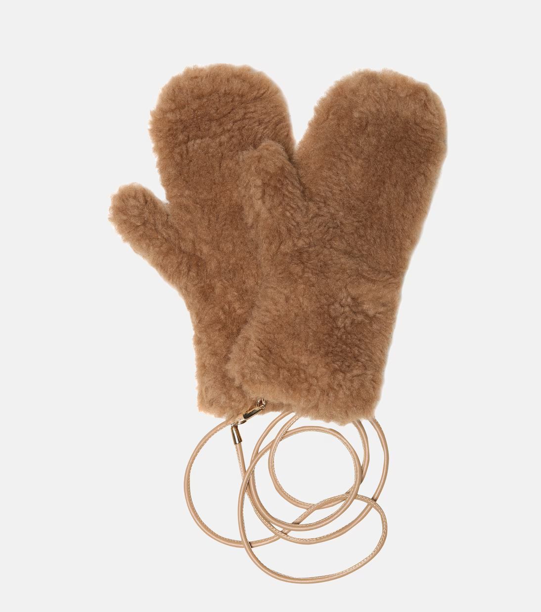 Ombrato camel hair and silk mittens | Mytheresa (UK)