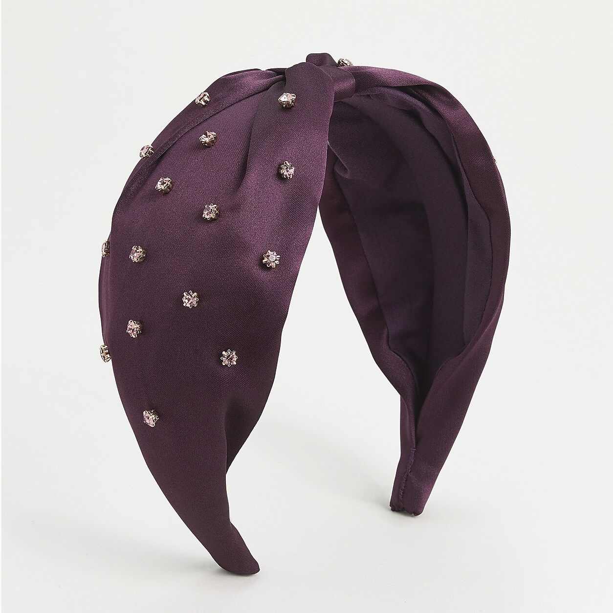 Wide-knot headband with crystals | J.Crew US