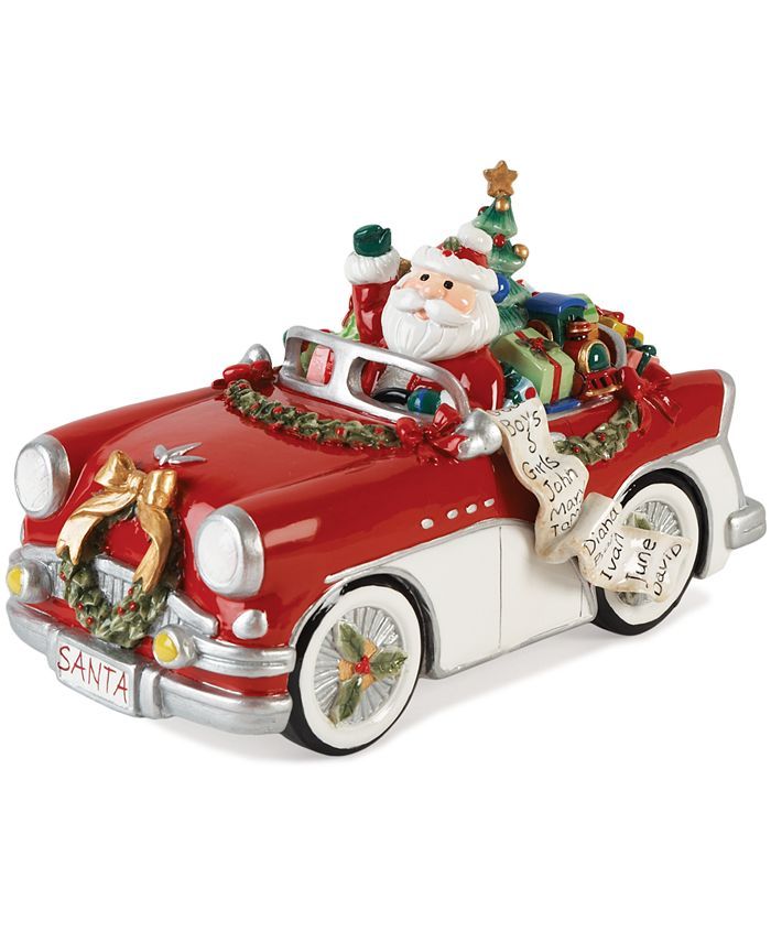 Fitz and Floyd Santa in His Musical Car Collectible Figurine & Reviews - Shop All Holiday - Home ... | Macys (US)