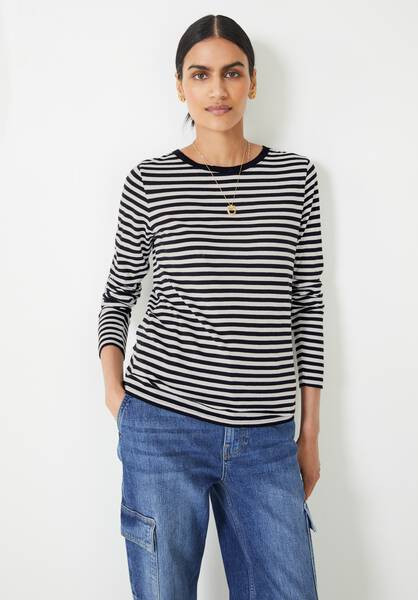 Anna Stripe Jersey Top | Hush Homewear (UK)