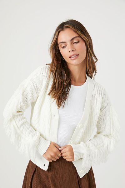 Fringe Cardigan Sweater | Forever 21 (US)