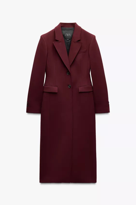 LONG FITTED COAT ZW COLLECTION | Zara Canada