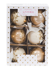 Made In Poland Set Of 6 80mm Handmade Glass Ornaments | Marshalls