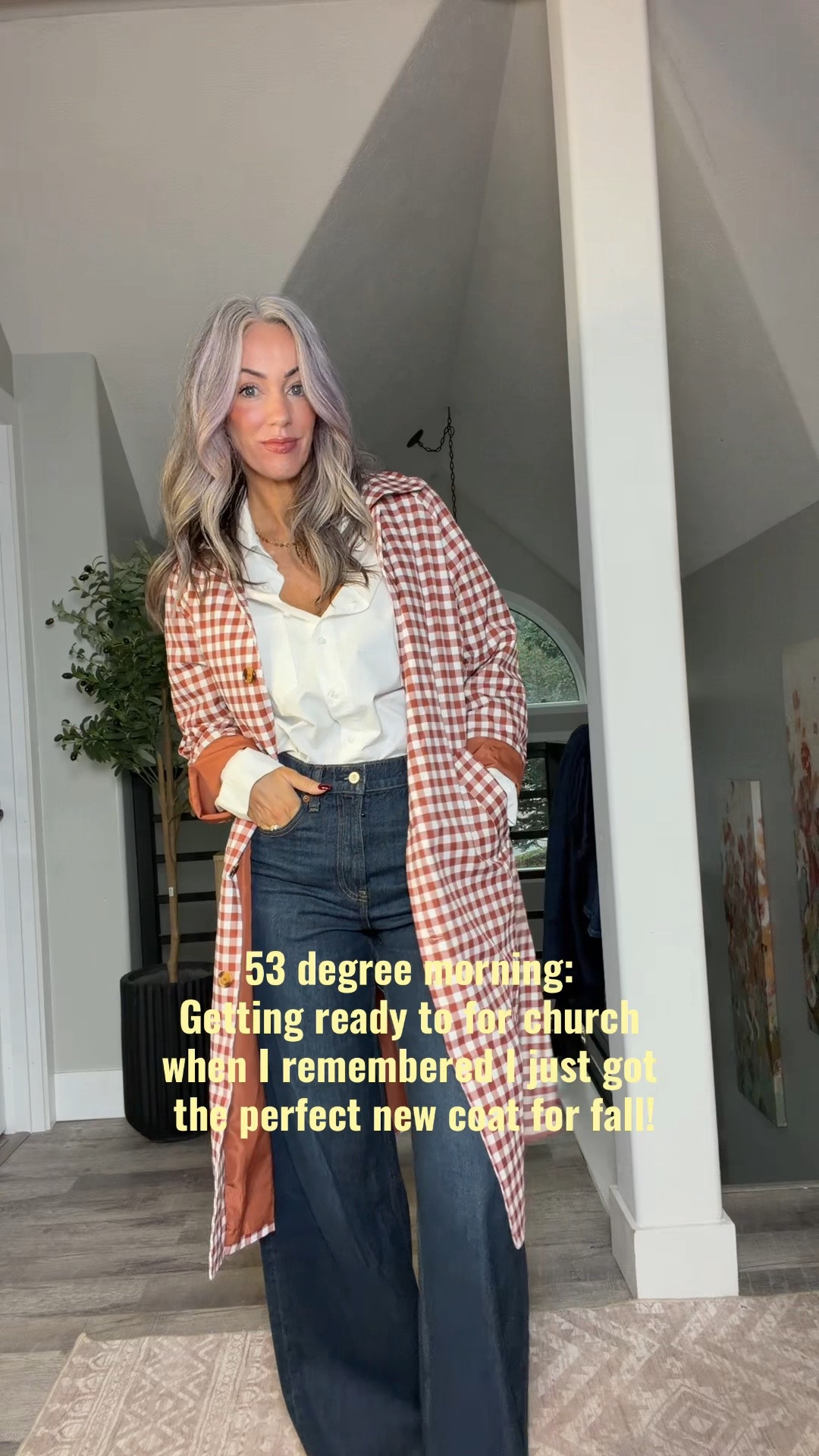 Eek! The absolute cutest trench coat for fall! I’m wearing size M. White top also size M

#LTKOver40 #LTKSeasonal