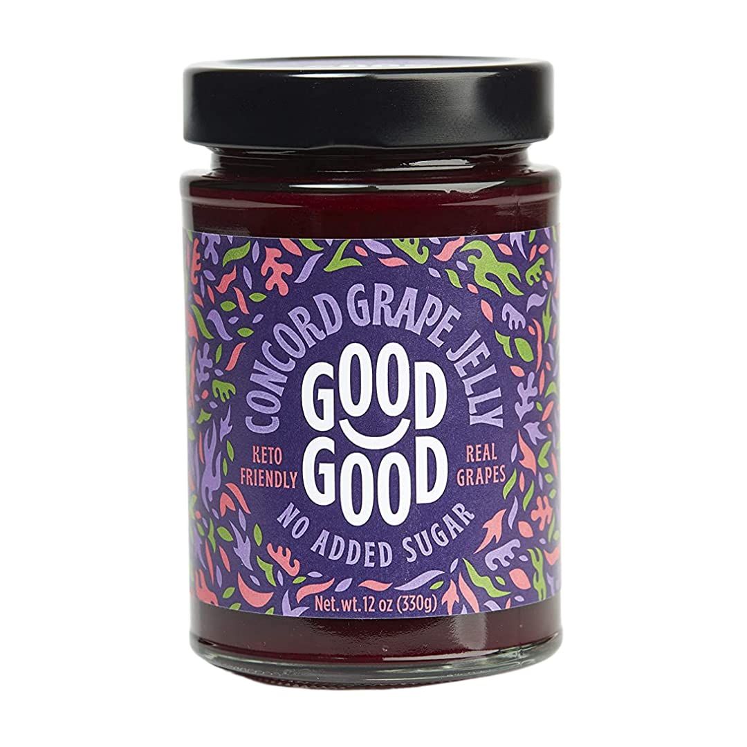 Concord Grape Jelly by Good Good - 12 oz / 330 g - Keto Friendly No Added Sugar Concord Grape Jel... | Amazon (US)