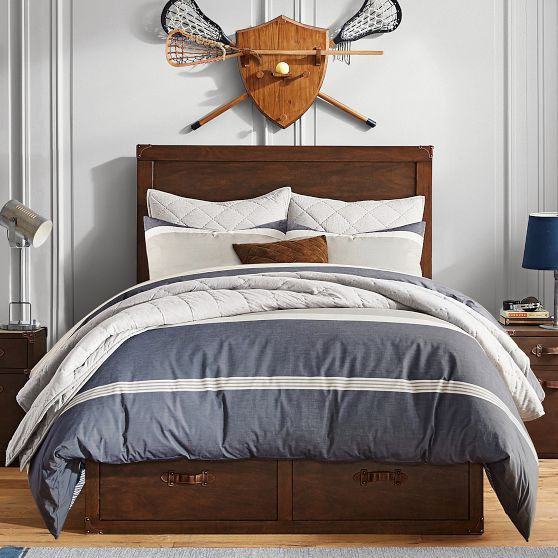 Beachstone Stripe Duvet Cover | Pottery Barn Teen