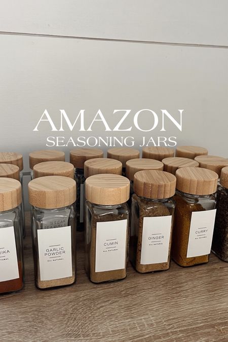 amazon seasoning jars - labels are from Etsy but the jars actually came with some (I just didn’t use them) 


#amazon
#amazonhome
#amazonkitchen


#LTKhome #LTKfindsunder50