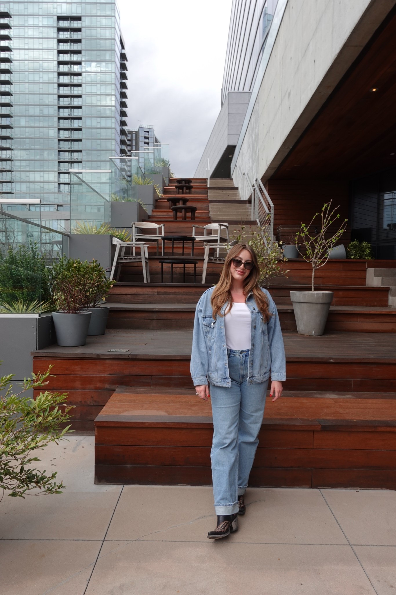 Denim & cowboy boots 🤎 

#LTKStyleTip #LTKBeauty #LTKSeasonal