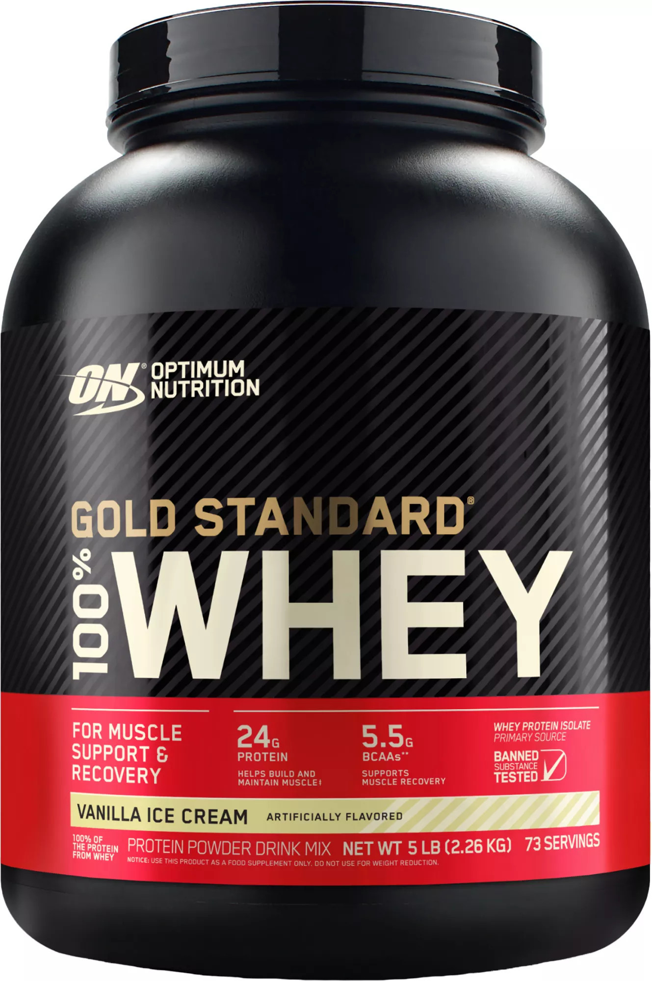 Optimum Nutrition 100% Whey Gold Standard - 5lbs. | DICK'S Sporting Goods