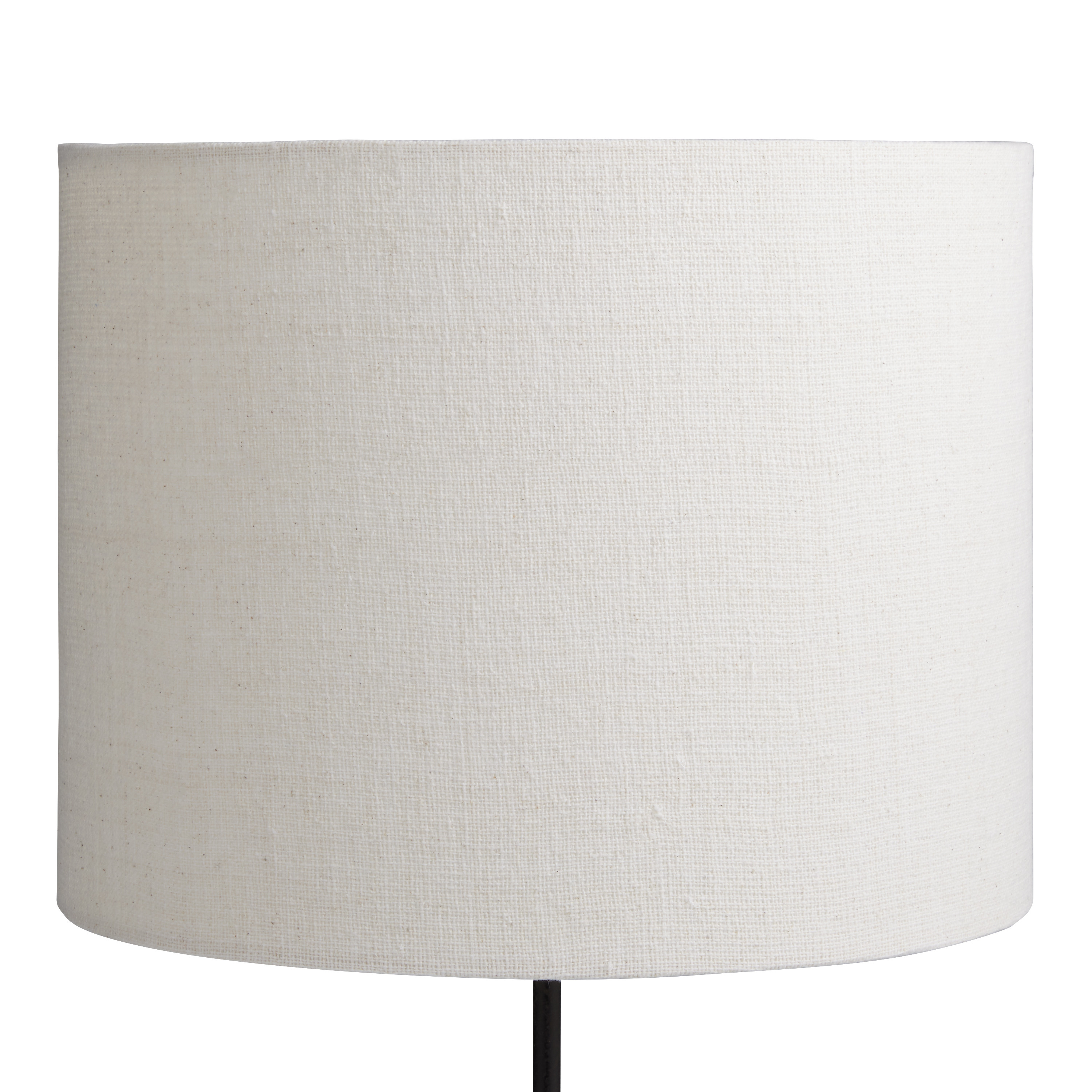 Soft White Linen Textured Drum Table Lamp Shade | World Market