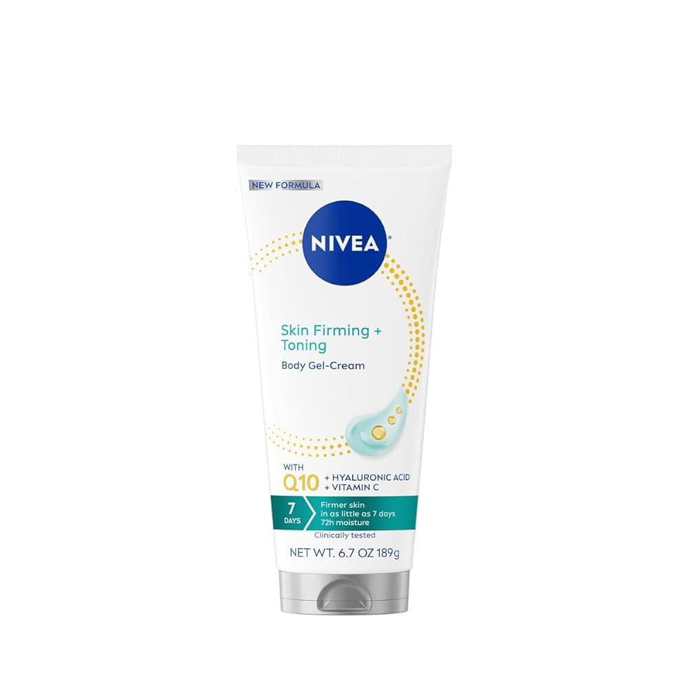 NIVEA Skin Firming & Toning Body Gel Cream with Q10, Hyaluronic Acid and Vitamin C, Clinically Te... | Amazon (US)