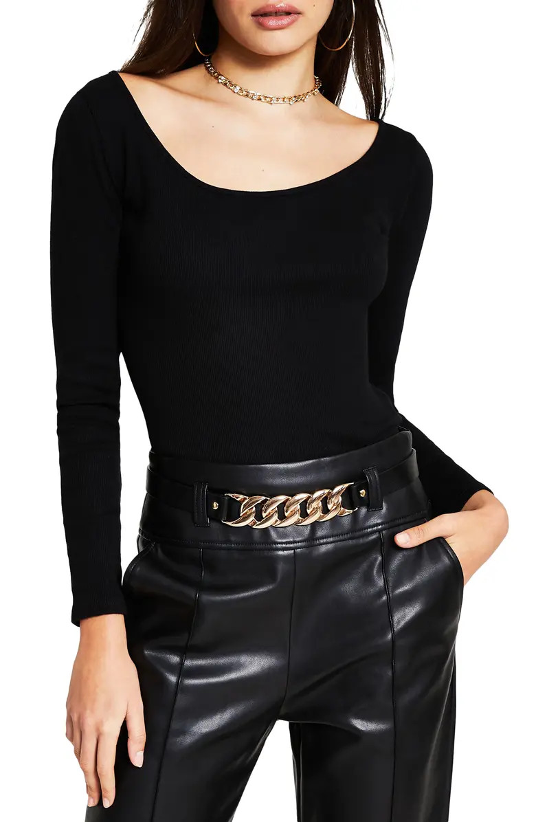 River Island Wide Scoop Neck Top | Nordstrom | Nordstrom
