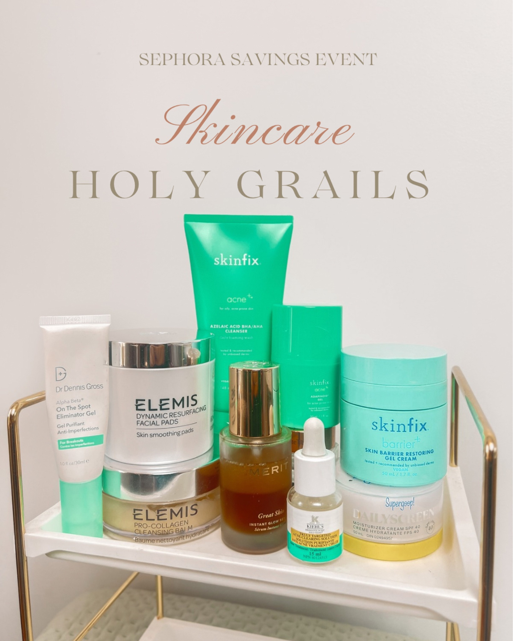 Skincare holy grails I can’t live without! ✨ From clear skin to a healthy glow, these products are my go-tos for keeping my skin at its best: Elemis Dynamic Resurfacing Facial Pads and Pro-Collagen Cleansing Balm, Dr. Dennis Gross On The Spot Eliminator Gel, Merit Great Skin Instant Glow Serum, Kiehl’s Truly Targeted Acne Clearing Solution, SkinFix Barrier Plus Skin Restoring Gel Cream, Supergoop Daily Screen, and SkinFix Acne Plus Adapanoid Gel & Azelaic Acid BHA/AHA Cleanser. 

#LTKSaleAlert #LTKCyberWeek #LTKBeauty