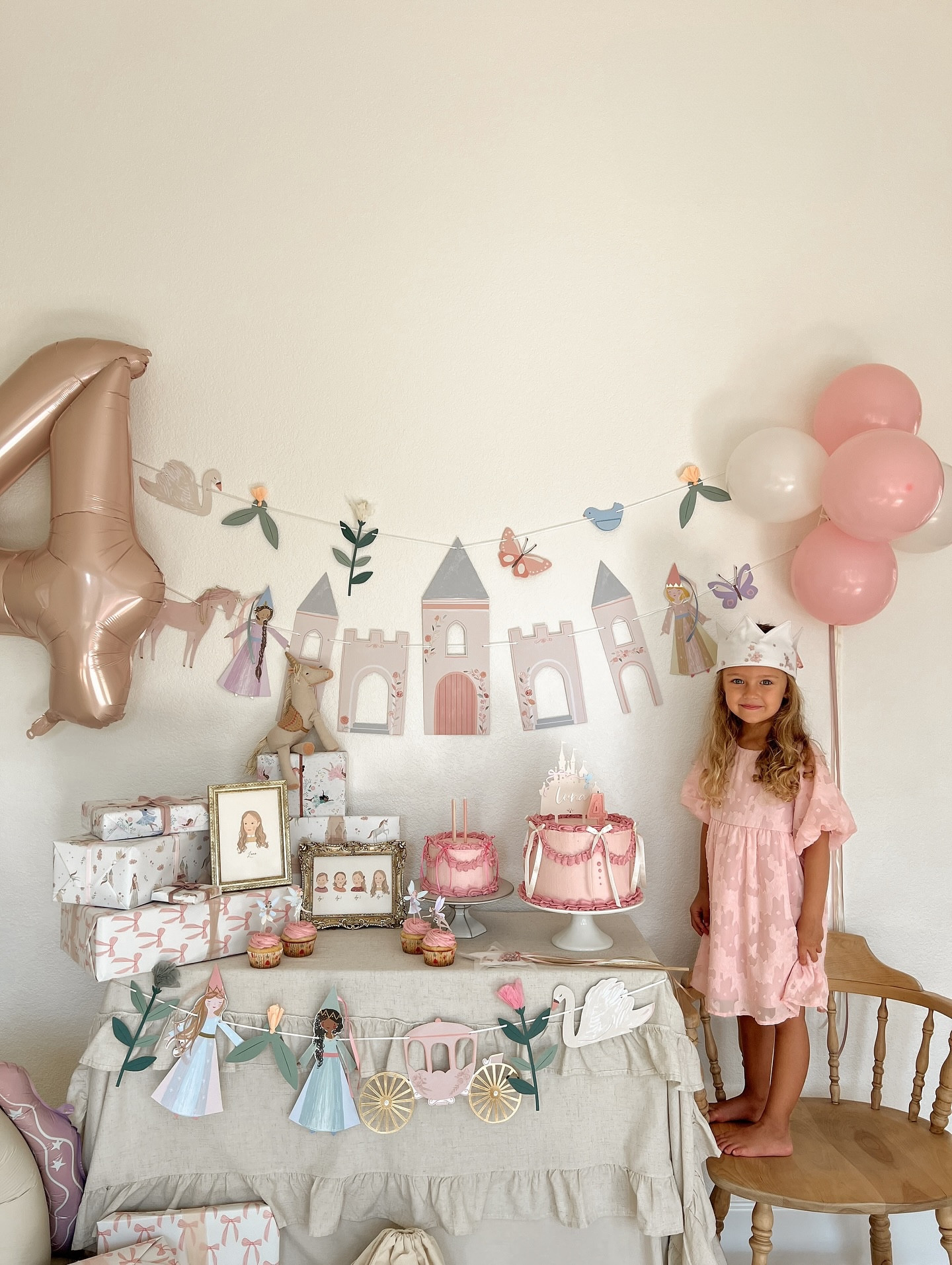 Luna turns 4 today! She is such a precious blessing to our family, and I thank the Lord every day for the beautiful gift He has given us. 🤍

 #4YearsOld #BlessedMama #GodsGift #FaithFamily #GratefulHeart #ChristianMama #BirthdayBlessings #MotherhoodJoy #FamilyFirst #MamaLife #RaisingWithLove #LittleBlessing #Psalm1273#toddlergirl#birthdaydecor#princessdecor
