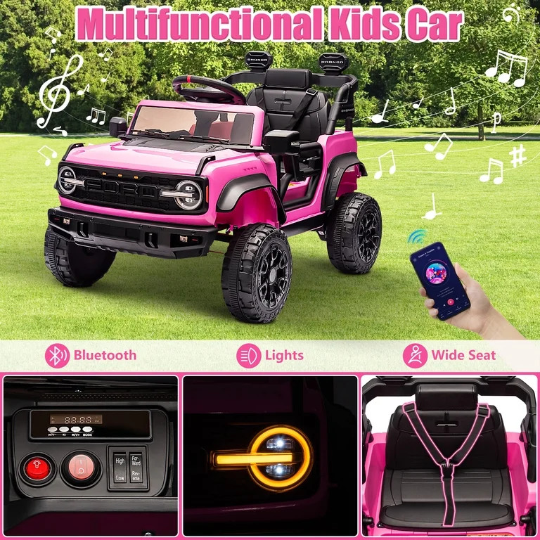 12V Powered Ride on Car Toy, Ford Bronco Raptor Kids Electric Vehicle Car with Parent Remote, Bat... | Walmart (US)