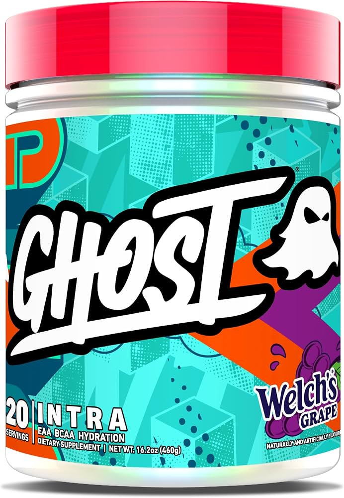GHOST Intra Workout Powder, Welch's Grape - BCAAs &, EAAs, Nootropics & Hydration - Essential & B... | Amazon (US)