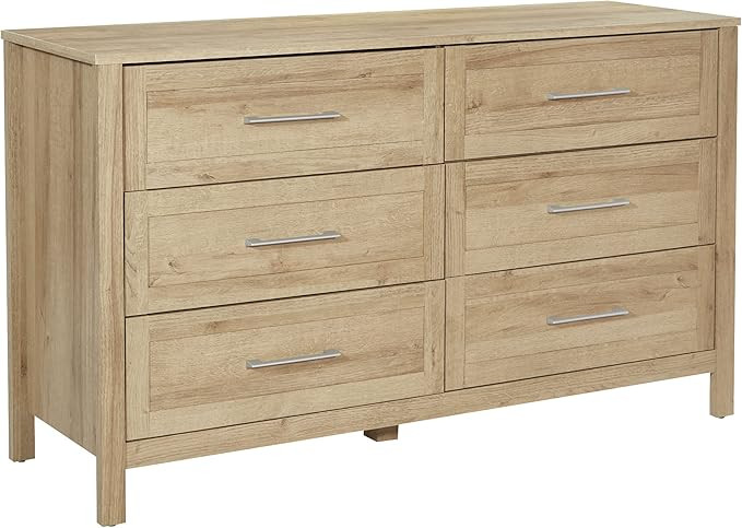 OSP Home Furnishings Stonebrook 6-Drawer Horizontal Dresser | Amazon (US)