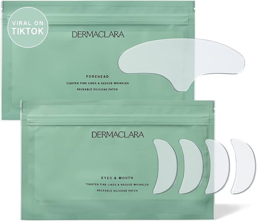 Dermaclara Silicone Face Patches for Wrinkles & Fine Lines - Silicone Fusion Treatment Anti-Wrink... | Amazon (US)