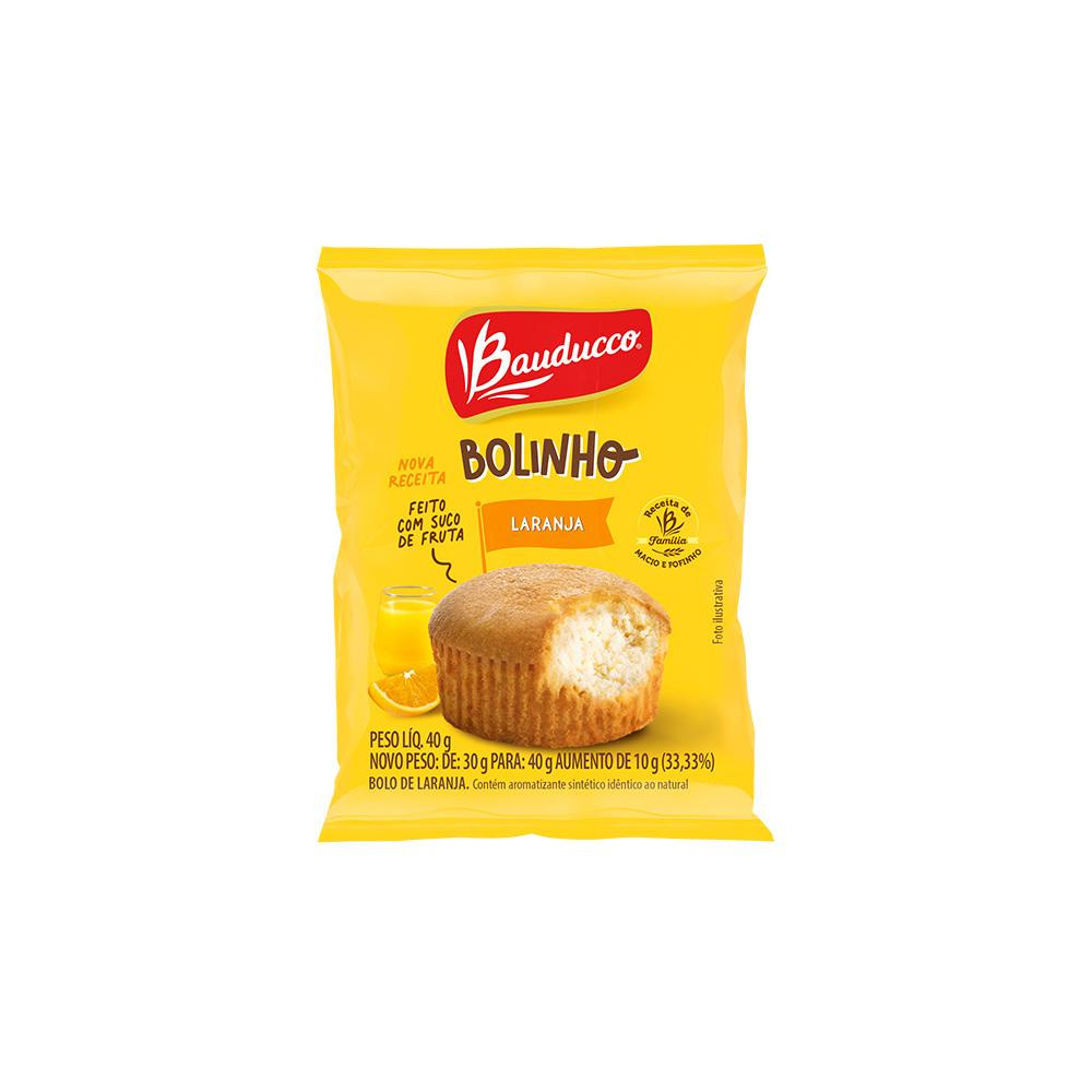 Bolinho Laranja Bauducco 40g | Shopee (BR)