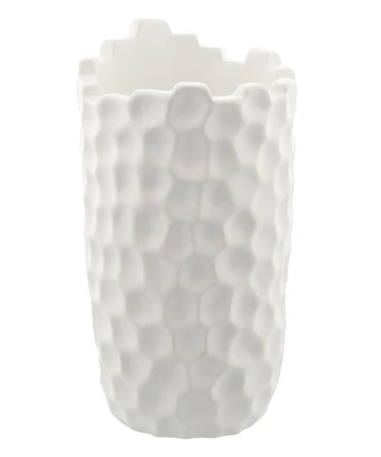 Emerson Cove White Honeycomb-Texture Vase - Set of Two | Zulily