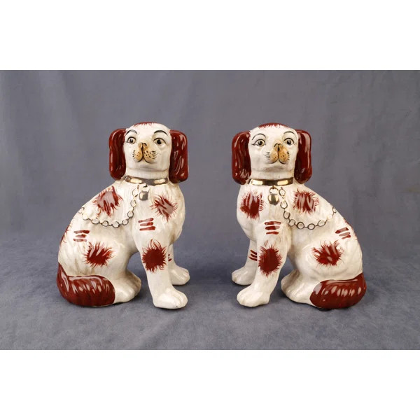 Saunders 8" Staffordshire Dog Pair | Wayfair North America