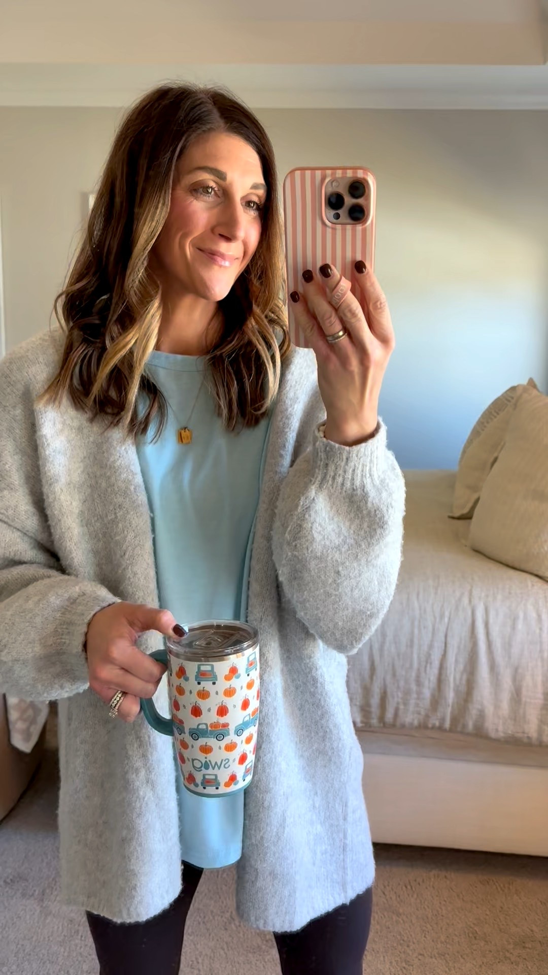 Shop outfit details here!

Tee: Amazon - oversized. Over $15  Wearing a small
Sweater/Cardigan is on sale 13% off. So cozy, wearing a small and comes in other colors
Leggings are Lululemon aligns size 6/25in
Uggs are so cozy and tts. Wearing an 8

Also linked jewelry, swig mug and loopy case. Get 10% off Loopy with code: watsonansley10

Click to shop!

Cozy outfit | sweater | cardigan | tee | swig mug | tiny tags necklace | leggings | Lululemon aligns | Allie + Bess | bracelets | comfy | Uggs | swig jug | daily mom fit | shoes | slippers 



#LTKStyleTip #LTKShoeCrush #LTKSaleAlert