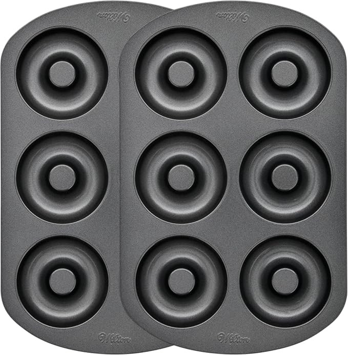 Wilton 2105-1620 Non-Stick 6-Cavity Doughnut Baking Pans, Multipack of 2, Silver | Amazon (CA)