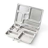 PlanetBox ROVER Classic Stainless Steel Bento Lunch Box with 5 Compartments for Adults and Kids (P50 | Amazon (US)