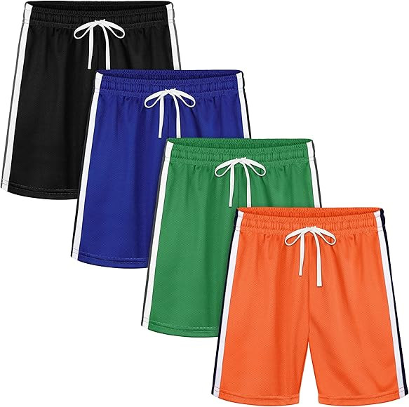 Resinta 2-5T Toddler Boys Athletic Shorts Boys Basketball Shorts Sports Gym Mesh Active Soccer Qu... | Amazon (US)