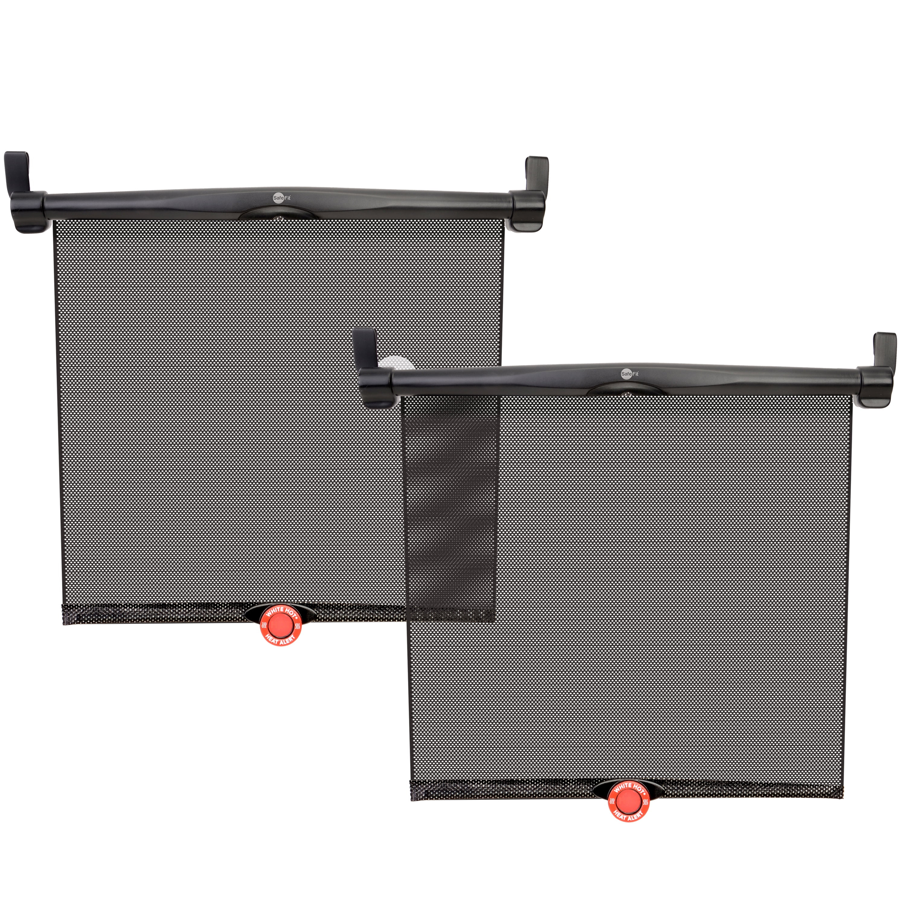 SafeFit SafeTemp Baby Car Sun Shades, 2 Pack, Black | Walmart (US)