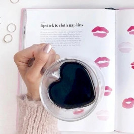 Set of 2 Heart-Shaped Cappuccino Cups | Linen Chest