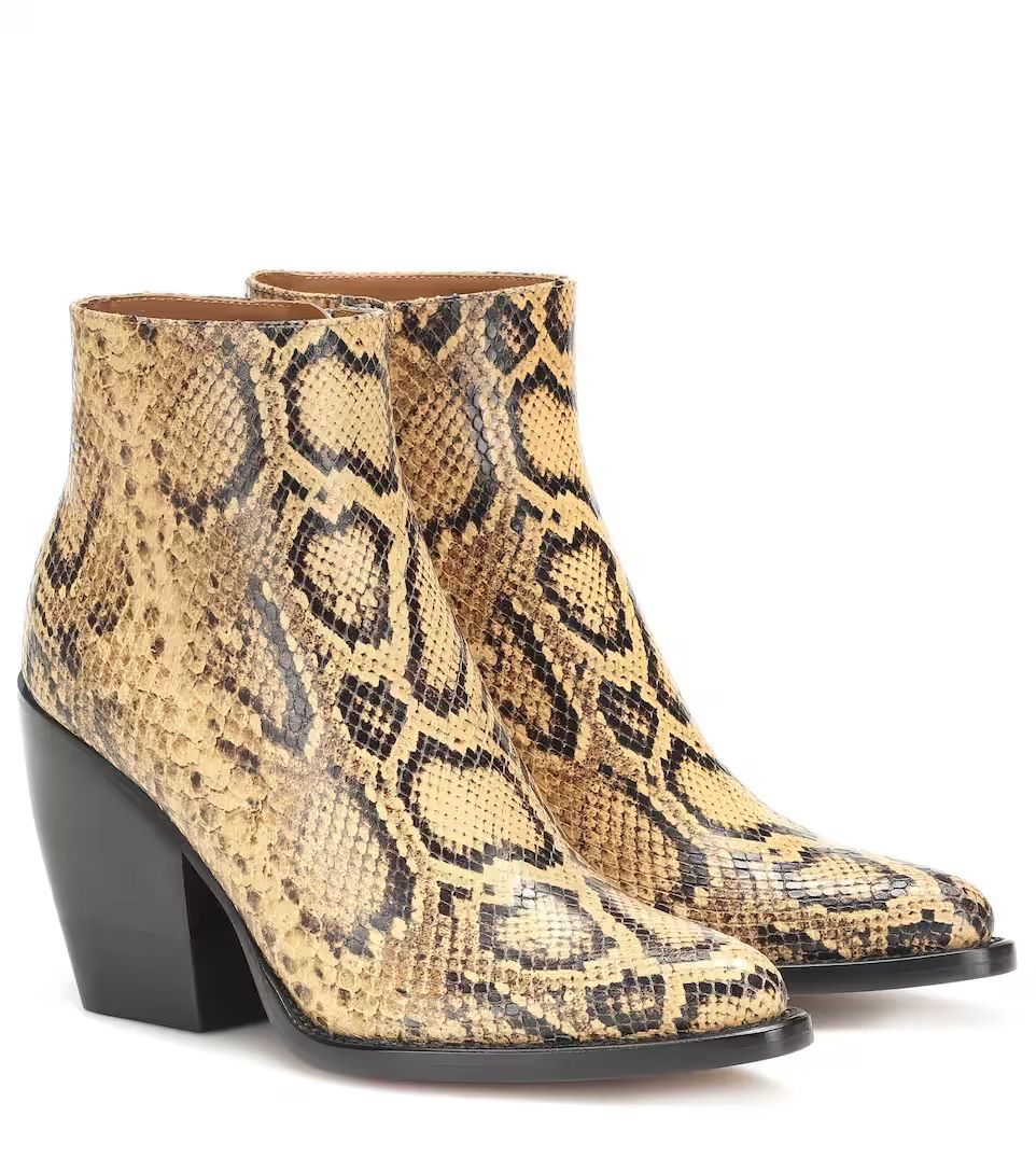 Exclusive to Mytheresa – Rylee snake-effect leather boots | Mytheresa (US/CA)