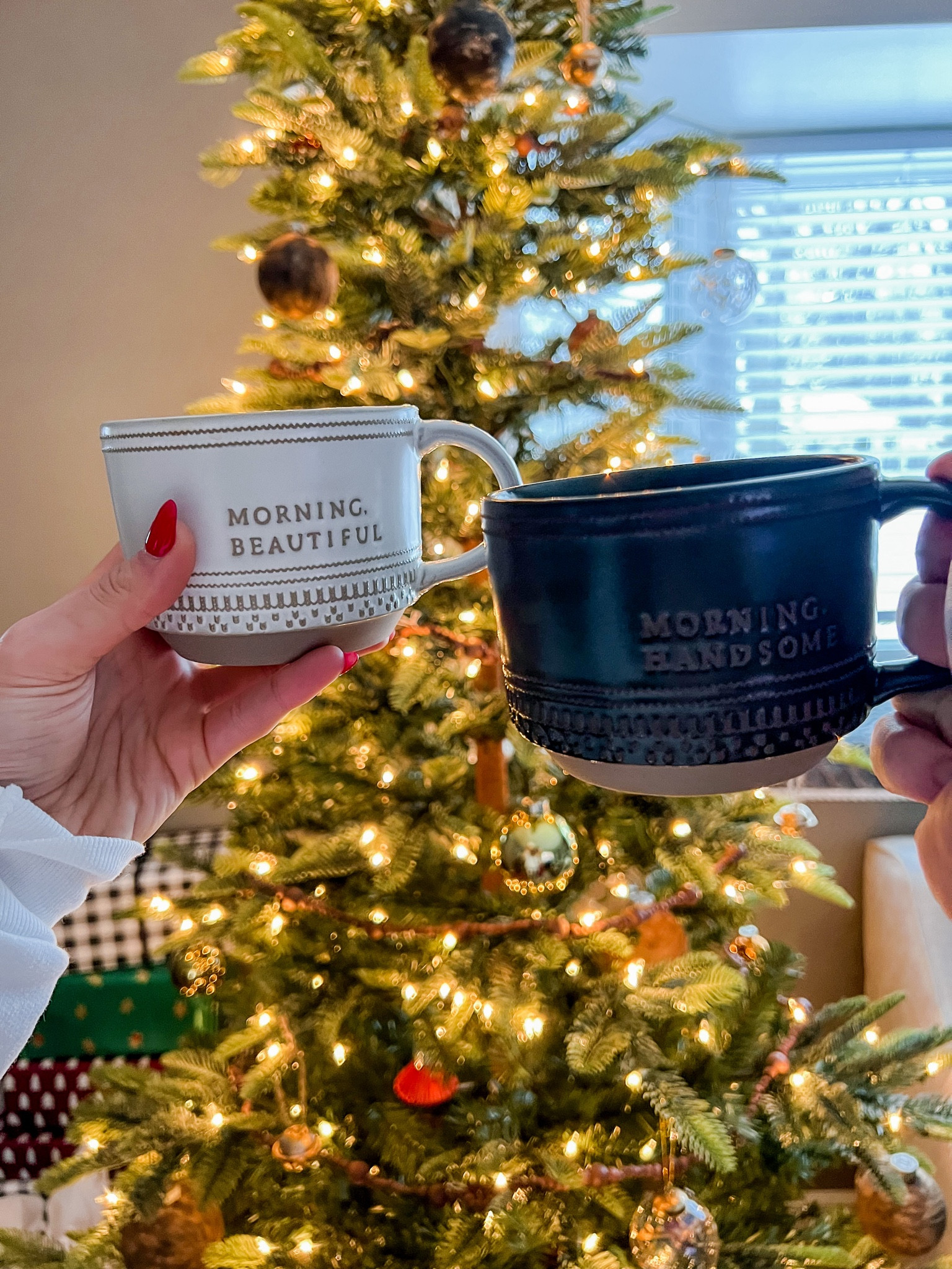 Christmas holiday mugs 

Matching coffee mugs, Christmas drink ware, coffee mugs, festive mugs, Christmas tree, couple Christmas photo

#LTKSeasonal #LTKGiftGuide #LTKHoliday