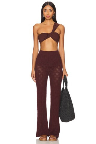 A.L.C. Athena Bikini Top in Carob from Revolve.com | Revolve Clothing (Global)