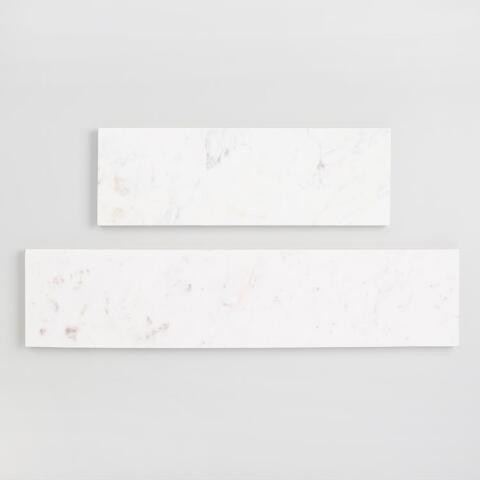 White Marble Mix & Match Wall Shelf | World Market