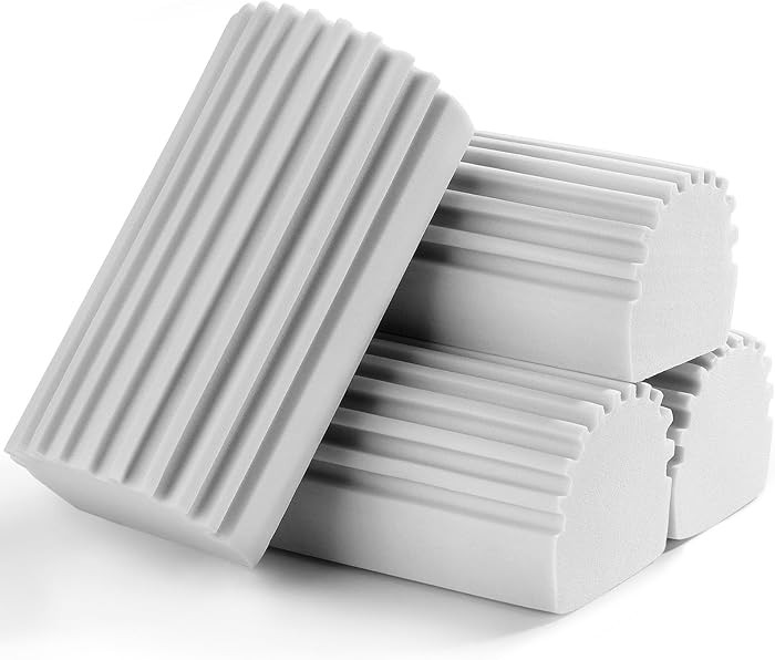 Jeymei 4-Pack Damp Clean Duster Sponge, Sponge Cleaning Brush, Duster for Cleaning Blinds, Glass,... | Amazon (US)