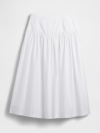 Poplin Drop-Waist Maxi Skirt | Gap (CA)
