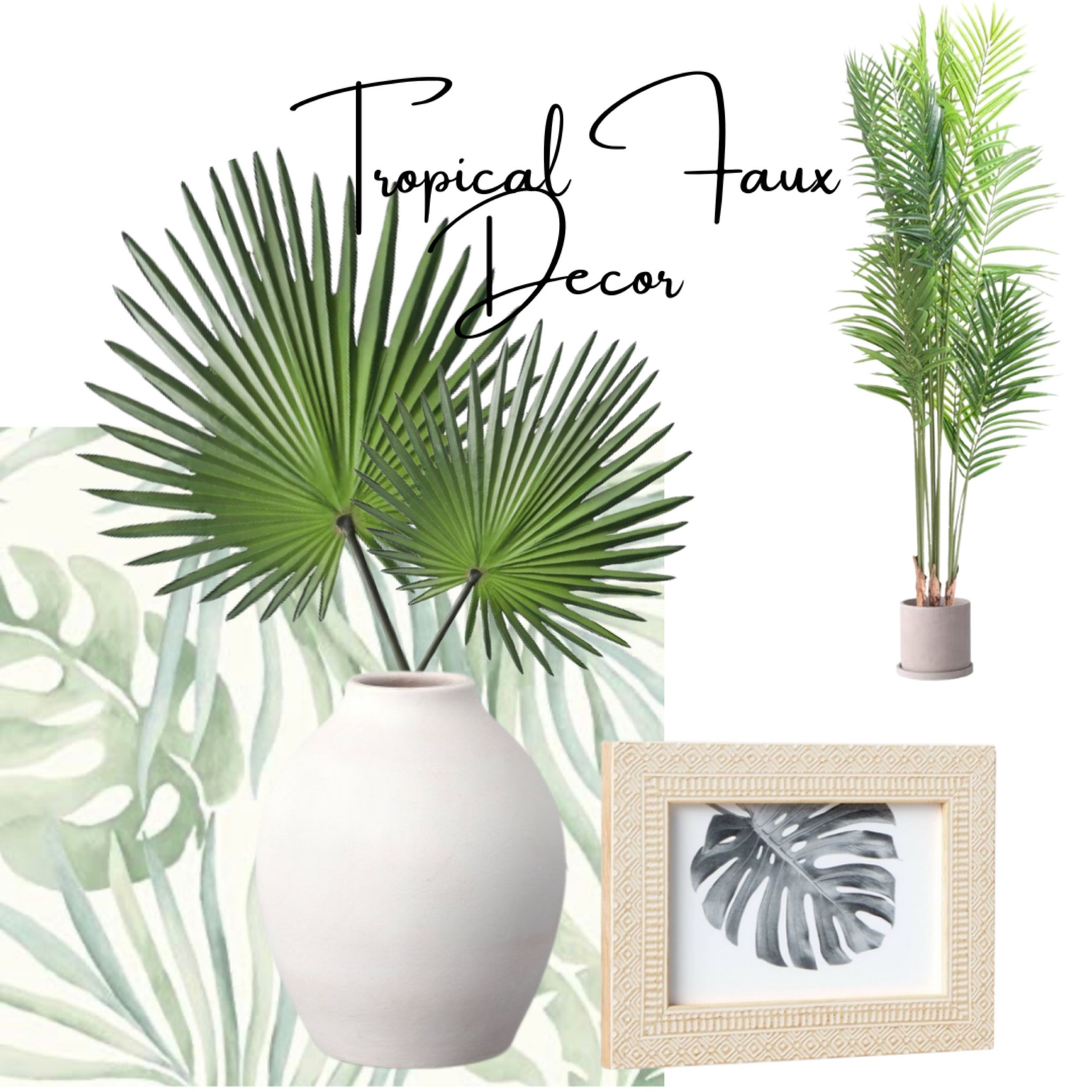 Tropical palm leaves , coastal decor

#LTKhome #LTKstyletip #LTKunder50