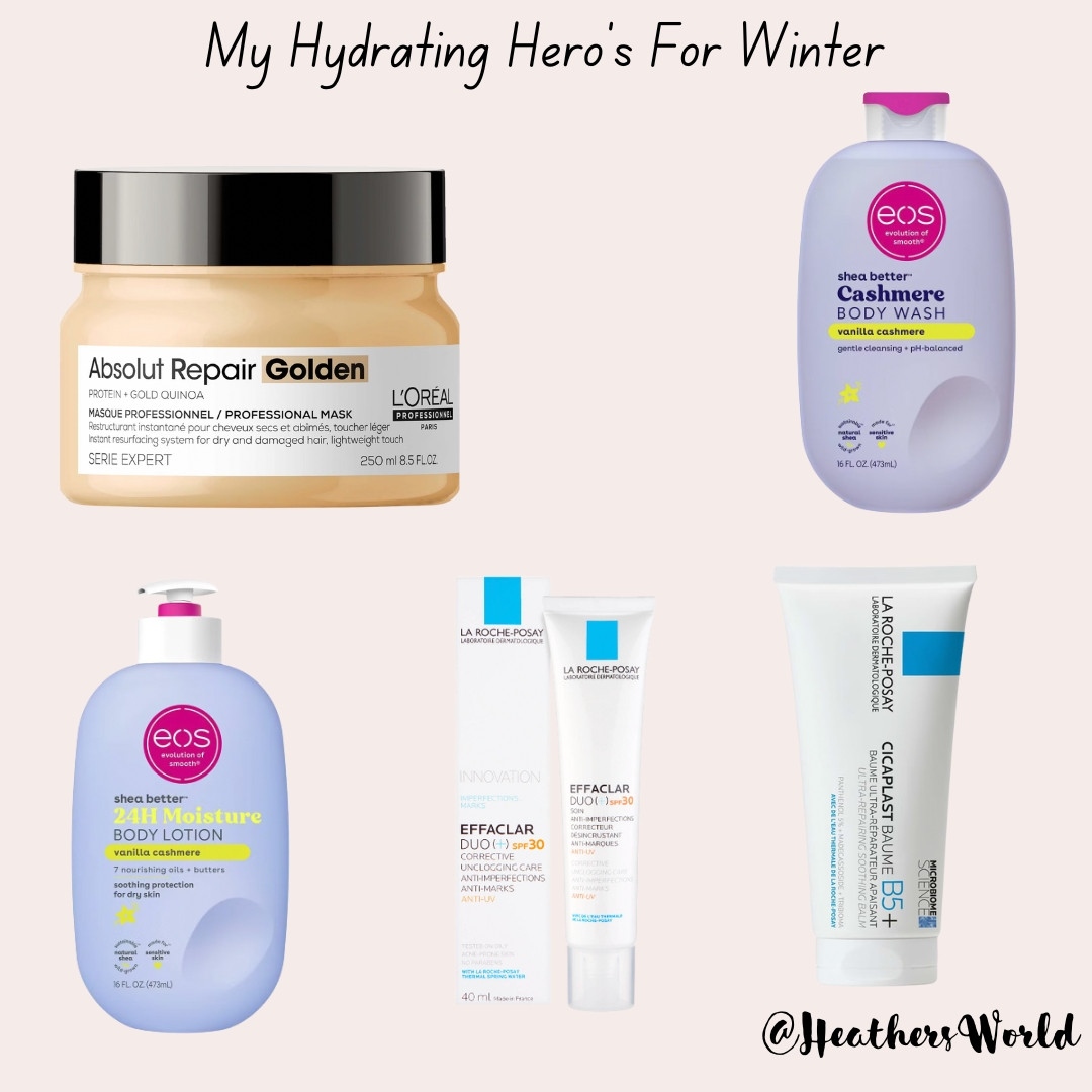 My Hydrating Hero's For Winter

#beauty #hydration #skincare #bodycare #eos #vanillacashmere #larocheposay #loreal  

 #LTKuk #LTKwinter #LTKbeauty